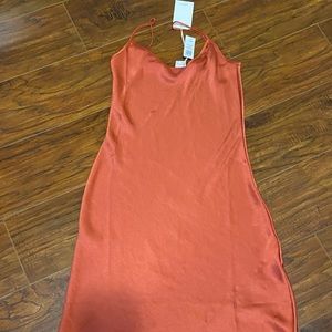 Wilfred only slip midi dress 2XS  rosy red (rust Color)